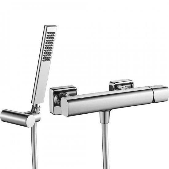 LAVEO Bateria prysznicowa ścienna TORES z zestawem prysznicowym chrom BVT_041D