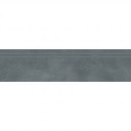 Gres szkliwiony stopnica VELVET CONCRETE grey mat 29,8x119,8 gat. I