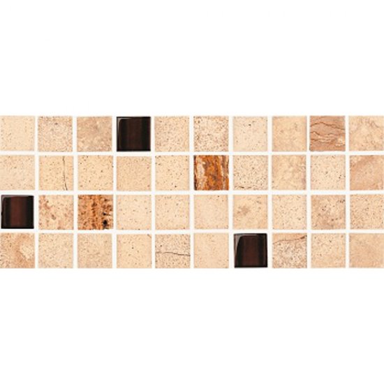 Gres szkliwiony listwa mozaika SAHARA beige mat 11,7x29,5 gat. I