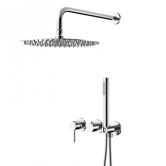 KFA Zestaw prysznicowy MOZA podtynkowy z baterią 3-otworową 2-funkcyjną chrom 5039-511-00