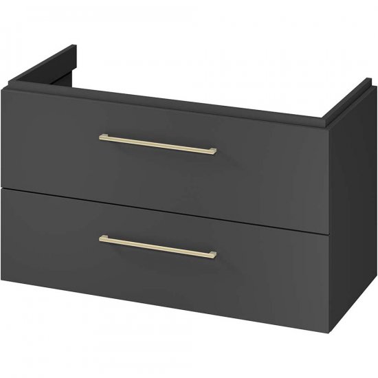 CERSANIT Szafka podumywalkowa LARGA 100 zmontowana antracytowa S164-038