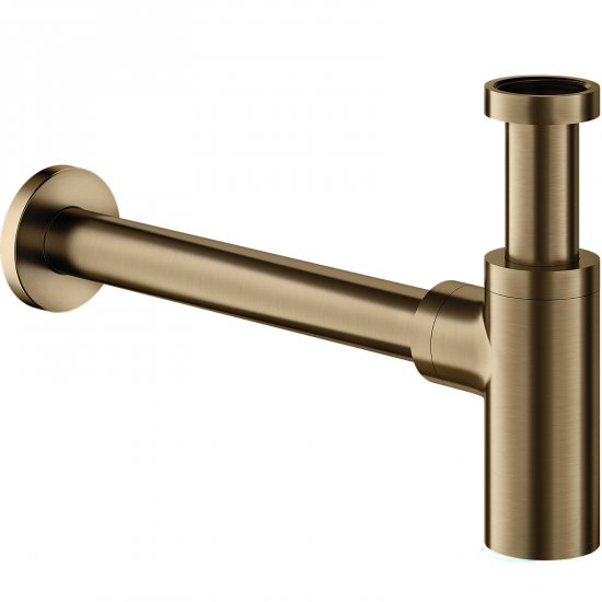 OMNIRES Syfon umywalkowy ozdobny brąz antyczny szczotkowany A186BR