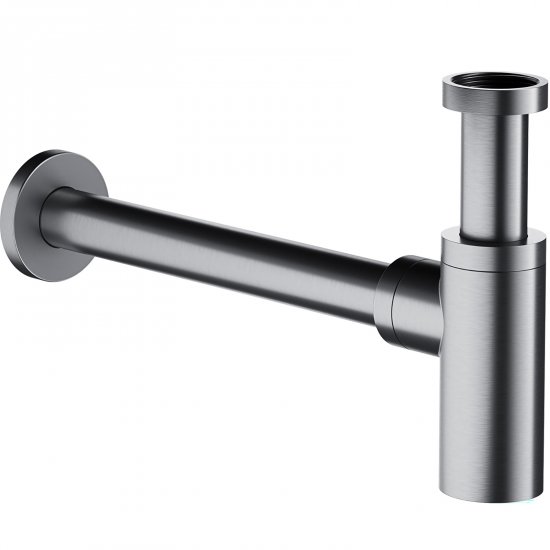 OMNIRES Syfon umywalkowy ozdobny nikiel szczotkowany A186NI