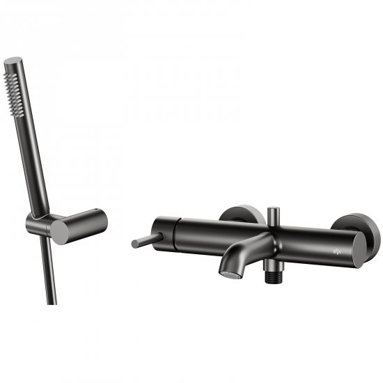 KFA Bateria wannowa pozioma MOZA z natryskiem punktowym gun metal grey PVD 5034-520-61