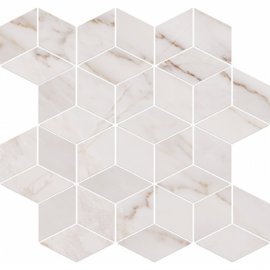 Płytka ścienna mozaika CARRARA PULPIS white glossy 28x29,7 gat. I