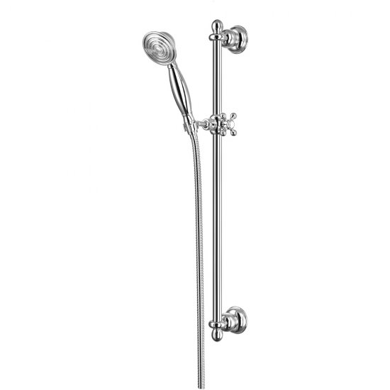 OMNIRES Zestaw prysznicowy ART DECO suwany chrom połysk ARTDECO-SCR