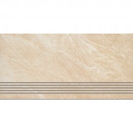 Gres szkliwiony stopnica ARIGATO beige mat 29,7x59,8 gat. I