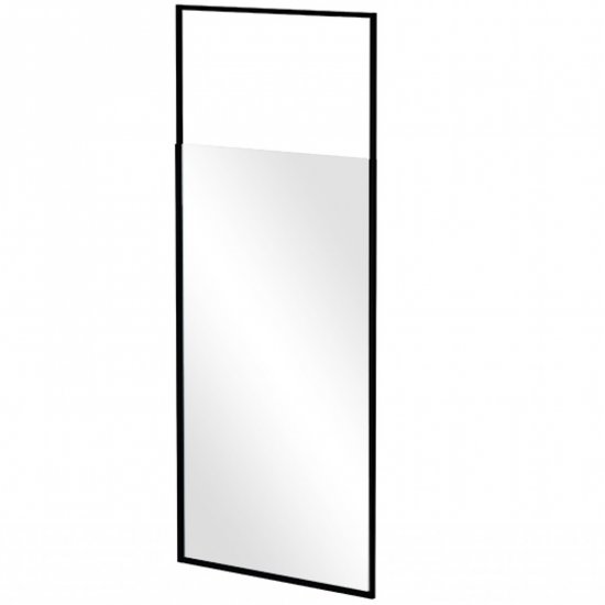 BESCO Kabina prysznicowa WALK-IN ICON BLACK 100x200 wspornik sufitowy IC-100-200C