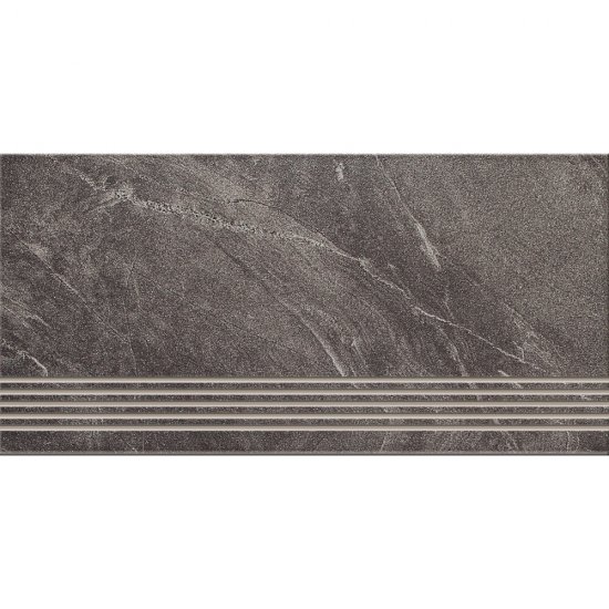 Gres szkliwiony stopnica ARIGATO graphite mat 29,7x59,8 gat. I