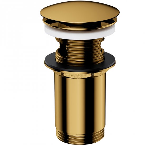 OMNIRES Korek KLIK-KLAK do umywalki z przelewem złoty połysk A706GL