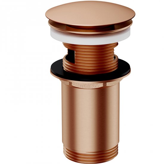 OMNIRES Korek KLIK-KLAK do umywalki z przelewem miedź szczotkowana A706CPB