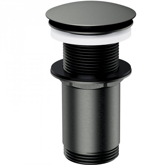 OMNIRES Korek KLIK-KLAK do umywalki bez przelewu grafit szczotkowany A716GR