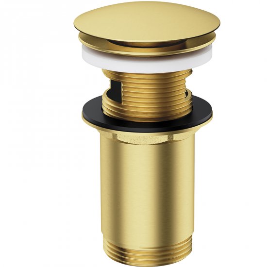 OMNIRES Korek KLIK-KLAK do umywalki z przelewem mosiądz szczotkowany A706BSB