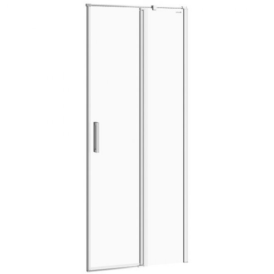 Drzwi na zawiasach kabiny prysznicowej MODUO 80x195 prawe transparentne
