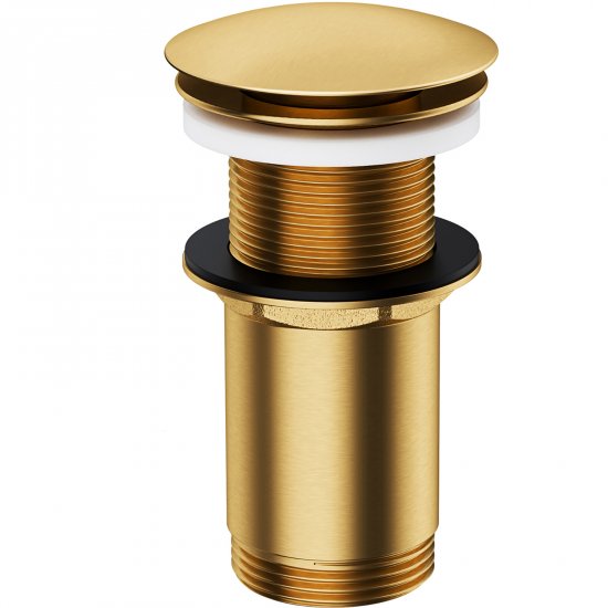 OMNIRES Korek KLIK-KLAK do umywalki bez przelewu złoto szczotkowane A716GLB