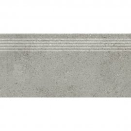 Gres szkliwiony stopnica GIGANT silver-grey mat 29x59,3 gat. I
