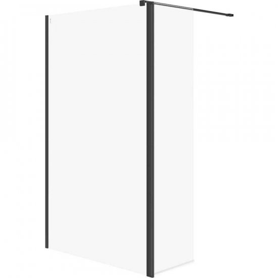 CERSANIT Kabina prysznicowa walk-in MILLE z ruchomą ścianką 120x30x200 czarny S601-180