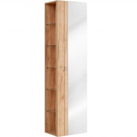 COMAD Słupek łazienkowy CAPRI OAK z lustrem 45 cm 803A FSC