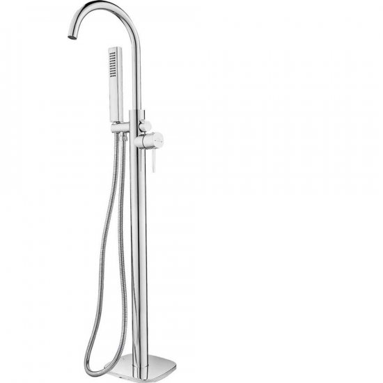 LAVEO Bateria wannowa wolnostojąca POLA chrom BAP_011S