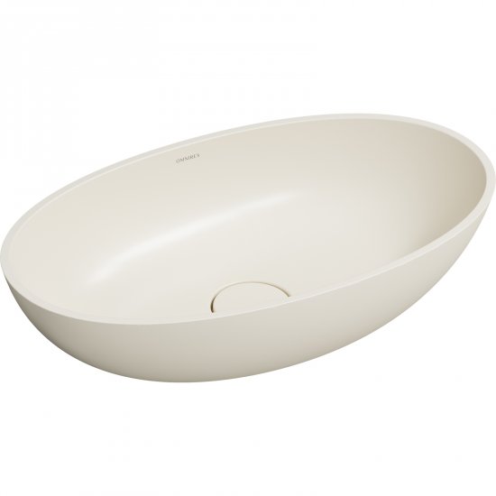 OMNIRES Umywalka nablatowa SHELL M+ 60x35 biała mat SHELLUNWS