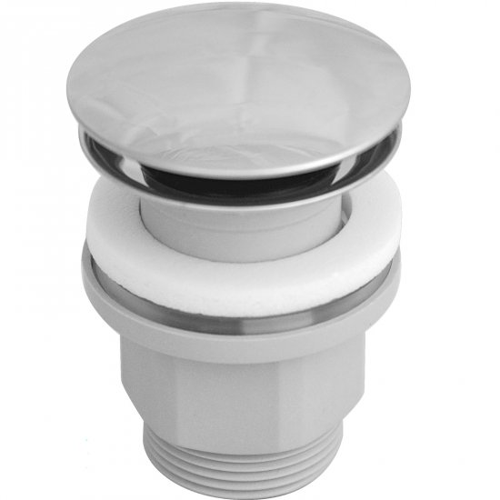 OMNIRES Korek KLIK-KLAK do umywalki z przelewem chrom połysk A64CR