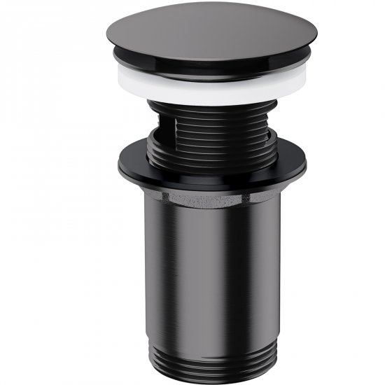 OMNIRES Korek KLIK-KLAK do umywalki z przelewem antracyt szczotkowany A706AT