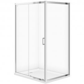 CERSANIT Kabina prysznicowa przesuwna ARTECO 120x90x190 szkło transparentne S157-012