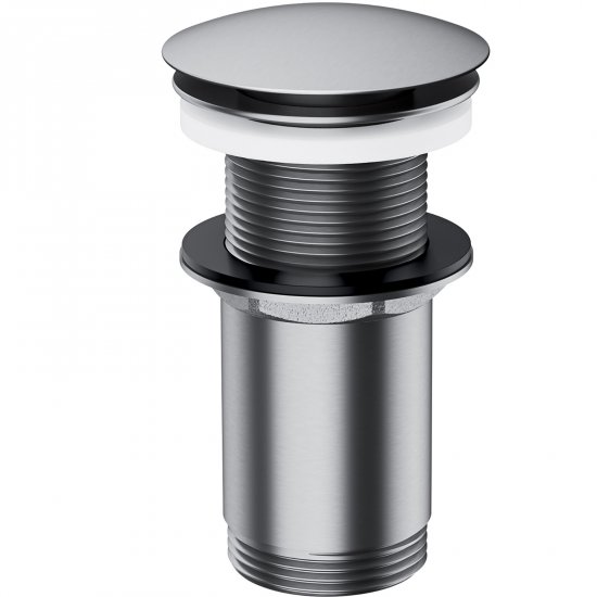 OMNIRES Korek KLIK-KLAK do umywalki bez przelewu nikiel szczotkowany A716NI