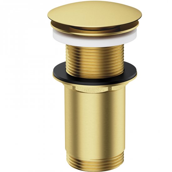 OMNIRES Korek KLIK-KLAK do umywalki bez przelewu mosiądz szczotkowany A716BSB