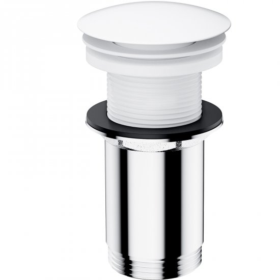 OMNIRES Korek KLIK-KLAK do umywalki bez przelewu biały mat A716BM