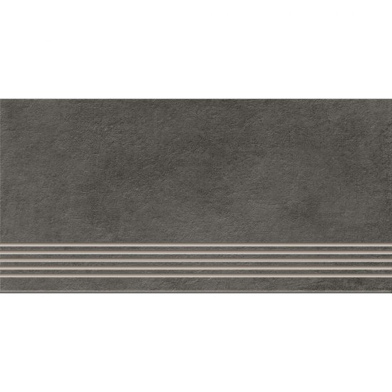 Gres szkliwiony stopnica BLEND graphite structure 29,8x59,8 gat. I