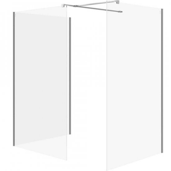 CERSANIT Ścianka prysznicowa walk-in MILLE 90x90x90x200 chrom S601-197