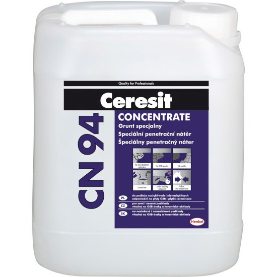 Koncentrat do gruntowania podłoży nasiąkliwych CERESIT CN 94 5kg