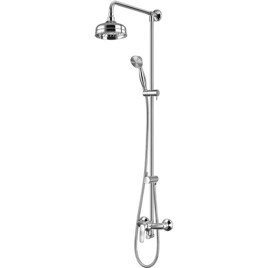 OMNIRES System prysznicowy ART DECO natynkowy chrom połysk AD5144CR