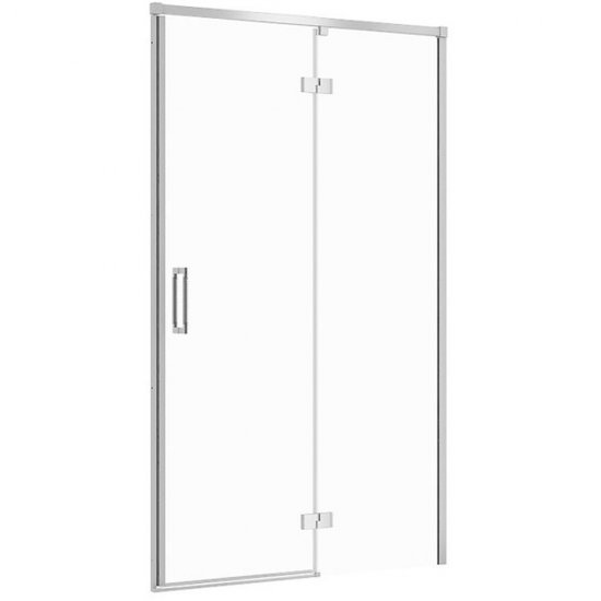Drzwi prysznicowe LARGA chrom 120x195 PRAWE szkło transparentne
