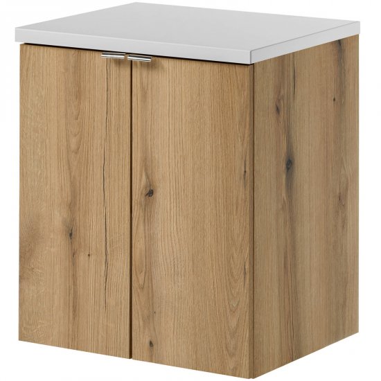 COMAD Szafka podumywalkowa NOVA OAK z drzwiami z blatem WHITE 50 cm
