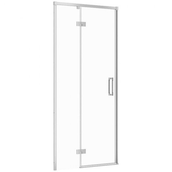 Drzwi prysznicowe LARGA chrom 90x195 LEWE szkło transparentne