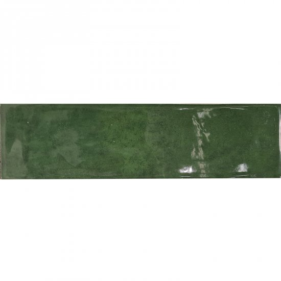 Płytka ścienna hiszpańska Ecoceramic ANTIC GREEN błyszcząca 7,5x30 gat. I