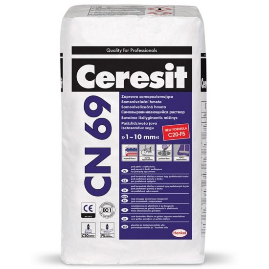 Samoczynnie wygładzająca się zaprawa CERESIT CN 69 25kg