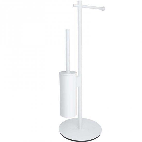 OMNIRES Stojak na papier i szczotkę WC MODERN PROJECT biały mat MP60810WM