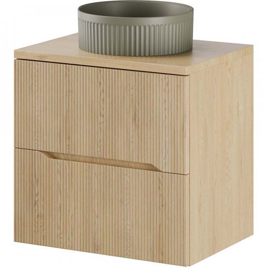 COMAD Zestaw mebli NORDIC CREMONA szafka z blatem 60 cm, umywalka BEYOND GREEN