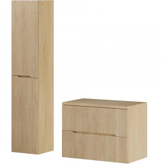 COMAD Zestaw mebli NORDIC CREMONA szafka z blatem 80 cm, słupek 35 cm