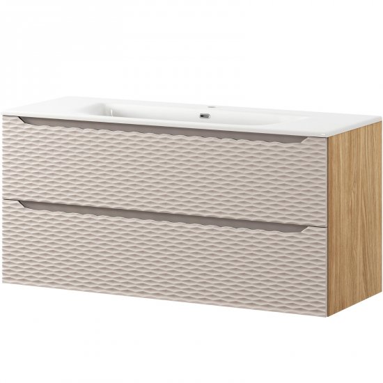 COMAD Szafka OCEAN BEIGE z umywalką meblową SKY 120 cm
