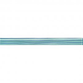 Płytka ścienna listwa szklana LINERO niebieska glossy 5x59,3 gat. I