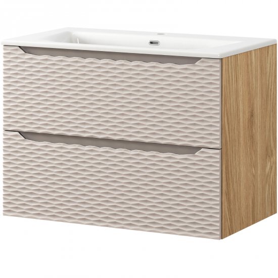 COMAD Szafka OCEAN BEIGE z umywalką meblową SKY 80 cm