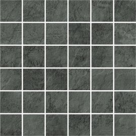 Gres szkliwiony mozaika PIETRA dark grey mat 29,7x29,7 gat. I