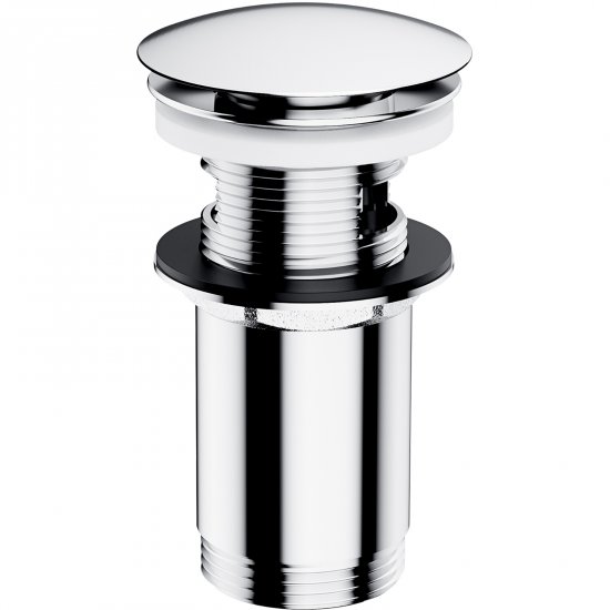 OMNIRES Korek klik-klak chrom błyszczący do umywalki z przelewem A706CR