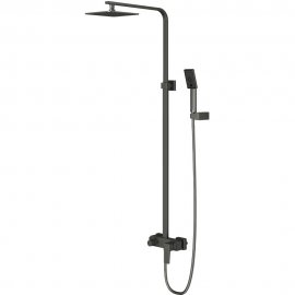 OMNIRES System prysznicowy PARMA natynkowy grafit szczotkowany PM7444GR