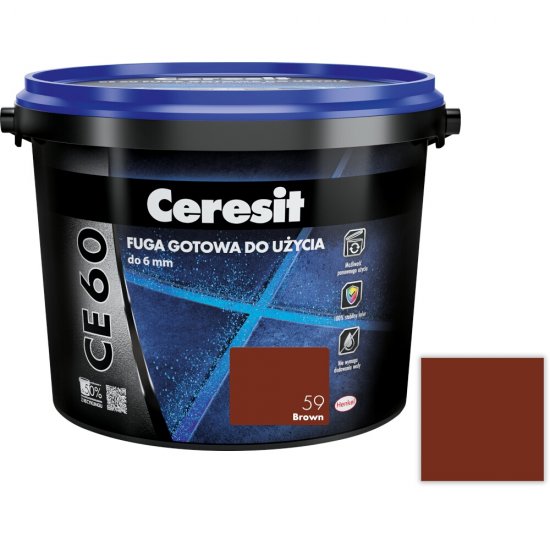 Fuga gotowa do użycia CERESIT CE 60 brown 59 2 kg