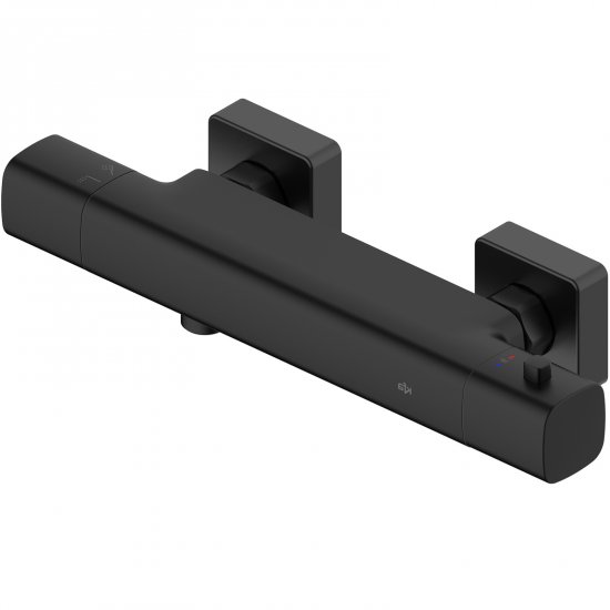 KFA Bateria prysznicowa MALAGA termostatyczna ścienna czarna 5756-010-81